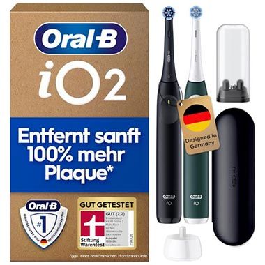 🪥 2er Pack Oral-B iO Series 2 Elektrische Zahnbürste für 69,99€ (statt 109€)