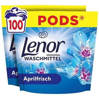 🫧 100er Pack Lenor Aprilfrisch Waschmittel Pods ab 22€ (statt 32€)