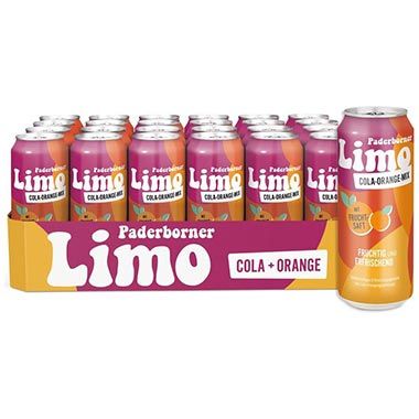 🍹 24er Pack Paderborner Limo Cola-Mix ab 12€ (statt 19€) – 0,50€ pro 0,5L Dose!