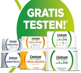 🦠 Ein Centrum Produkt gratis ausprobieren