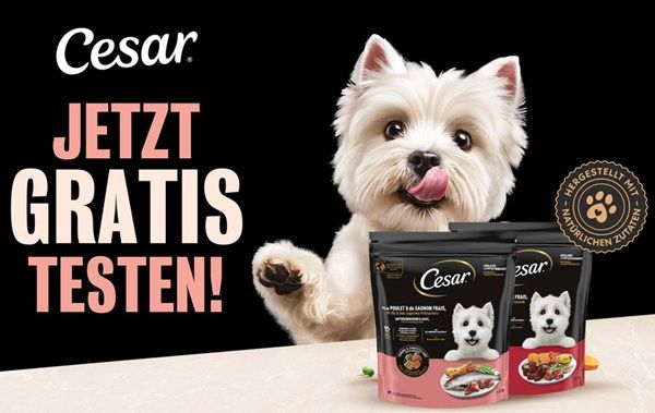 🐕 CESAR® Hunde-Trockenfutter gratis ausprobieren 🐕 CESAR® Hunde Trockenfutter gratis ausprobieren