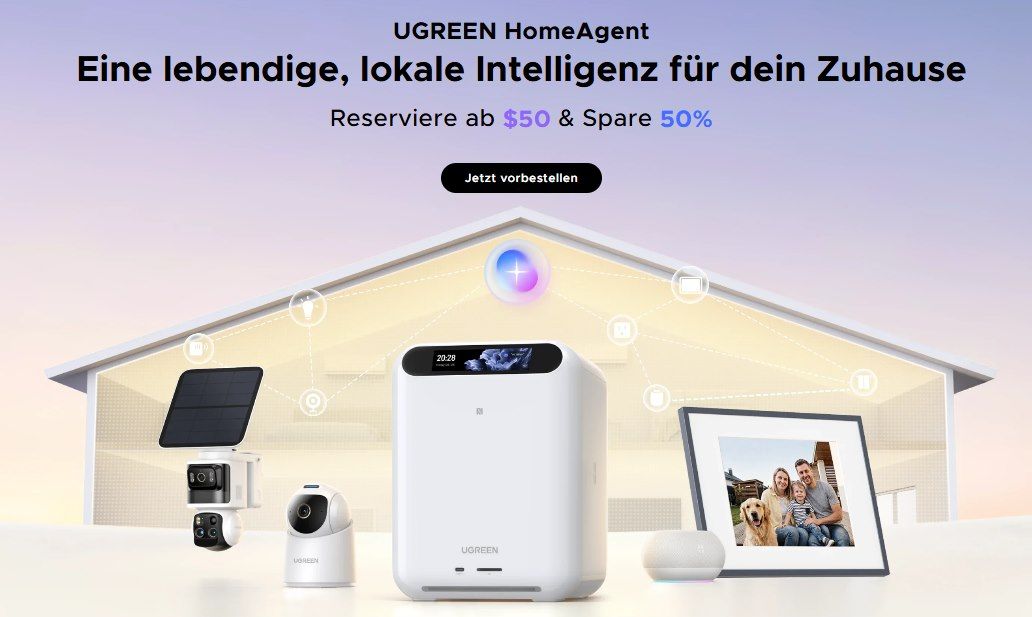 💾 UGREEN HomeAgent: 50% Rabatt auf lokale KI‑Smart‑Home‑Zentrale durch Kickstarter 💾 UGREEN HomeAgent: 50% Rabatt auf lokale KI‑Smart‑Home‑Zentrale durch Kickstarter