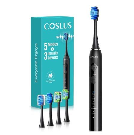 😁 COSLUS C30 Elektrische Zahnbürste mit 5 Modi & 3 Stufen für 9,99€ (statt 20€)