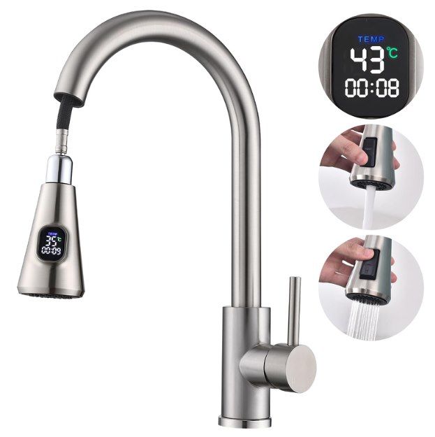 💦 HOMELODY ausziehbare Küchenarmatur mit LED-Temperaturanzeige für 23,99€ (statt 30€) 💦 HOMELODY ausziehbare Küchenarmatur mit LED Temperaturanzeige für 23,99€ (statt 30€)