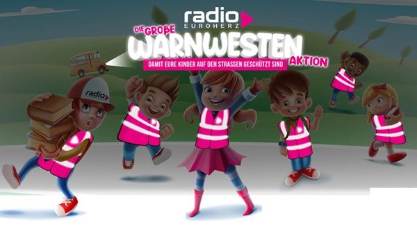 🦺 Kostenfreie Warnwesten für Kinder von Radio Euroherz 🦺 Kostenfreie Warnwesten für Kinder von Radio Euroherz