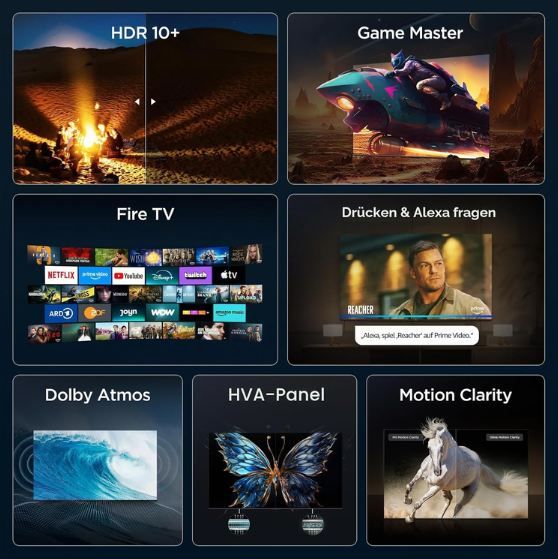 📺 TCL 65V6D 65 📺 TCL 65V6D 65 4K UHD Smart TV mit HDR10+, Dolby Atmos & DTS:X für 449€ (statt 649€)