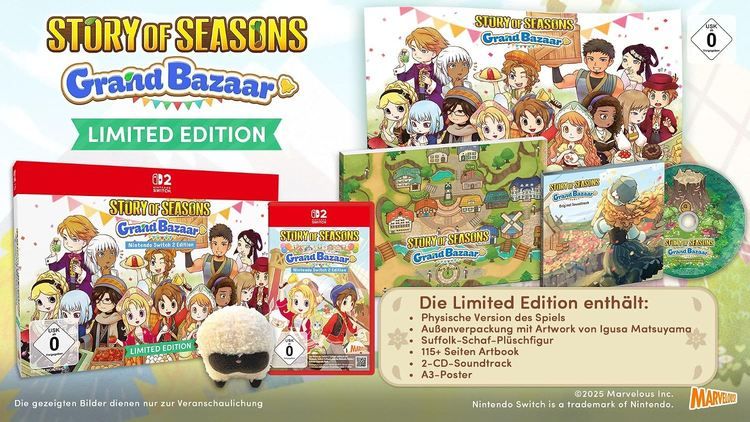 🎮 Story of Seasons: Grand Bazaar Limited Edition - Switch 2 für 56,88€ (statt 66€) 🎮 Story of Seasons: Grand Bazaar Limited Edition Switch 2 für 56,88€ (statt 66€)