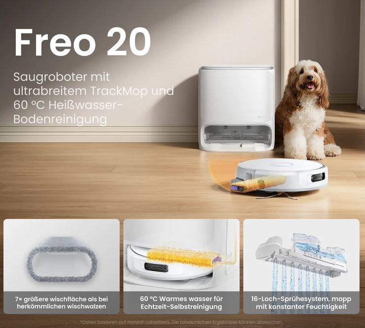 🧹 Narwal Freo 20 Saugroboter mit Wischfunktion für 806,55€ (statt 999€) 🧹 Narwal Freo 20 Saugroboter mit Wischfunktion für 806,55€ (statt 999€)