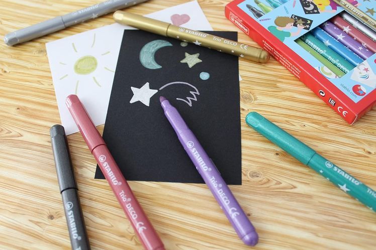 ✍🏻 8er Pack Stabilo Trio Deco Metallic-Filzstift mit robuster XL-Spitze für 5,89€ (statt 10€) ✍🏻 8er Pack Stabilo Trio Deco Metallic Filzstift mit robuster XL Spitze für 5,89€ (statt 10€)