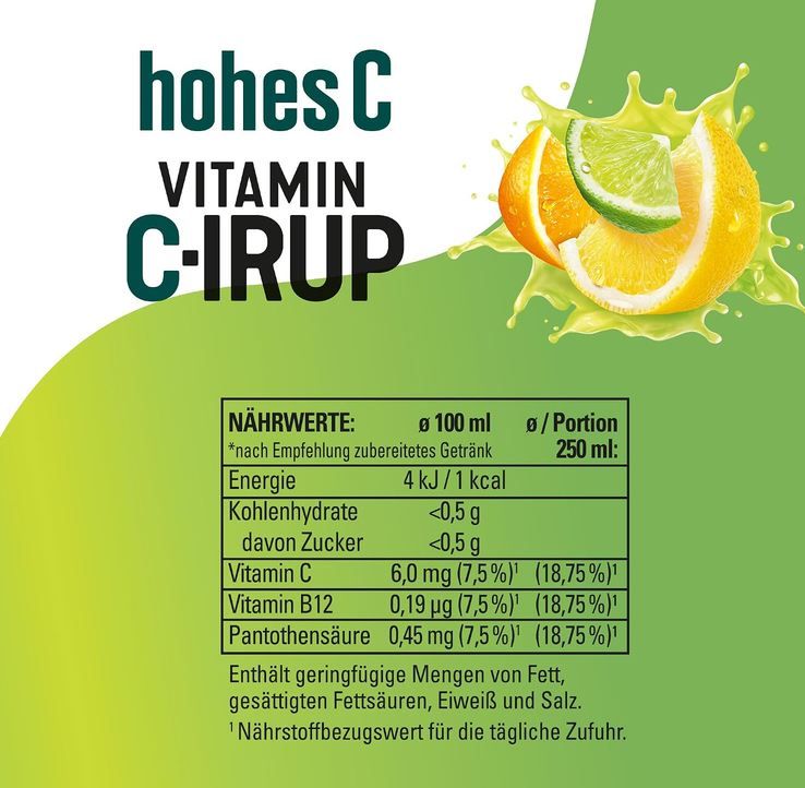 🍹 hohes C Vitamin C IRUP Refresh für 8L Getränk ab 3,32€ (statt 5€)