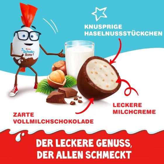 1,2kg 🍫 4 x 300g Kinder Schoko Bons für 13,26€ (statt 20€)