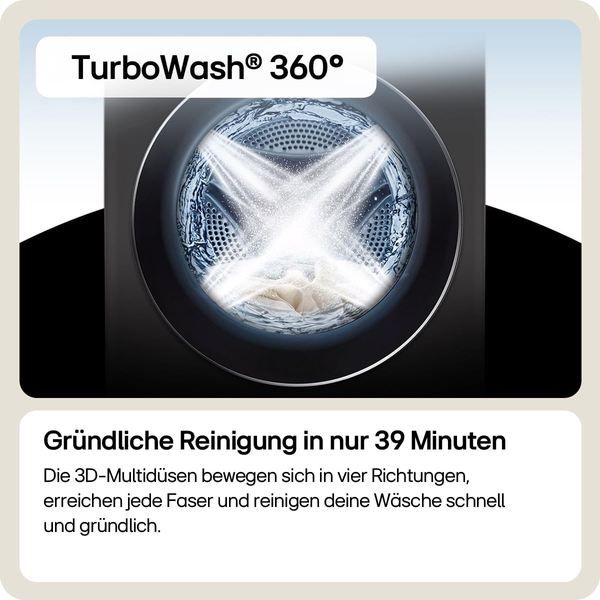 🫧 LG Electronics F4WV708P2BA Waschmaschine, 8 kg für 499€ (statt 571€)