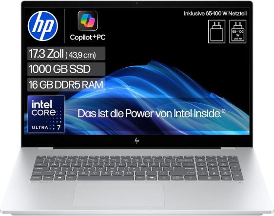 💻 HP OmniBook 7, 17,3 💻 HP OmniBook 7, 17,3 FHD Touch Display Laptop mit Core Ultra 7 für 899€ (statt 1.159€)