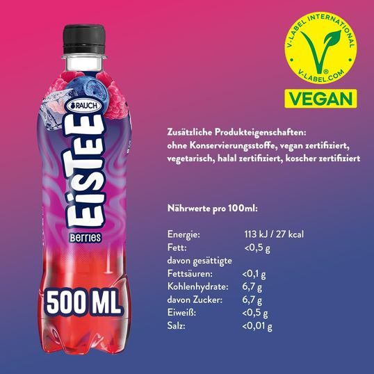 đ„€ 12er Pack Rauch Eistee Waldbeere, je 500ml ab 8,79⏠(statt 15âŹ) đ„€ 12er Pack Rauch Eistee Waldbeere, je 500ml ab 8,79⏠(statt 15âŹ)