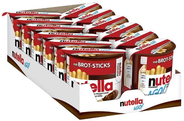 🍫 12er Pack nutella & GO! Brot-Sticks & Nuss-Nugat-Creme für 12€ (statt 17€) 🍫 12er Pack nutella & GO! Brot Sticks & Nuss Nugat Creme für 12€ (statt 17€)