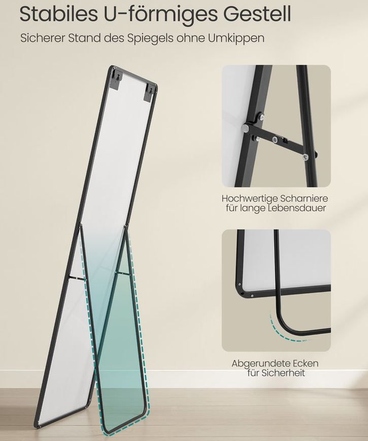 🪞 Songmics Freistehender Ganzkörperspiegel, 160 x 50cm für 37,99€ (statt 68€) 🪞 Songmics Freistehender Ganzkörperspiegel, 160 x 50cm für 37,99€ (statt 68€)