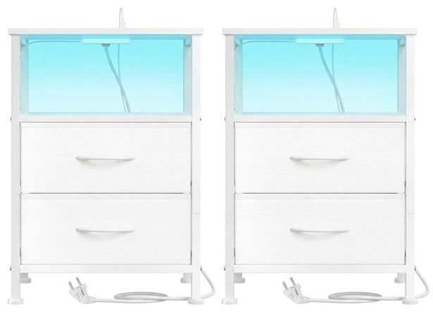 📚🔌 2x SONGMICS Nachttisch mit Steckdose & LED für 44,99€ (statt 65€) 📚🔌 2x SONGMICS Nachttisch mit Steckdose & LED für 44,99€ (statt 65€)