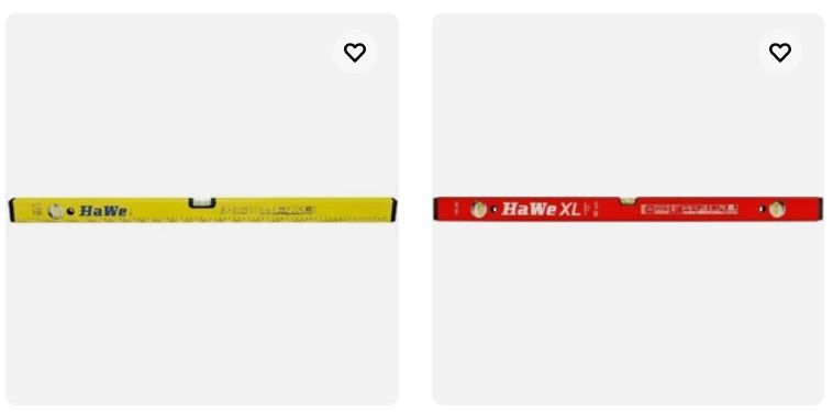 📏 eBay: -25% Rabatt auf HaWe Wasserwaagen - z.B. Alu 120cm für 29,99€ (statt 46€) 📏 eBay: 25% Rabatt auf HaWe Wasserwaagen z.B. Alu 120cm für 29,99€ (statt 46€)