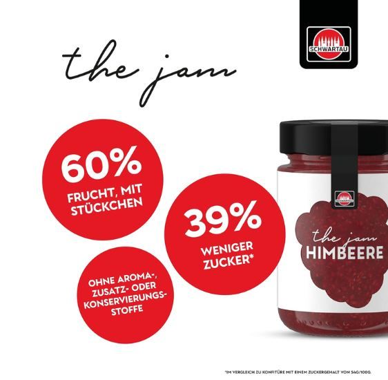 😋 4x Schwartau The Jam Himbeere Premium Konfitüre ab 8,86€ (statt 14€) 😋 4x Schwartau The Jam Himbeere Premium Konfitüre ab 8,86€ (statt 14€)