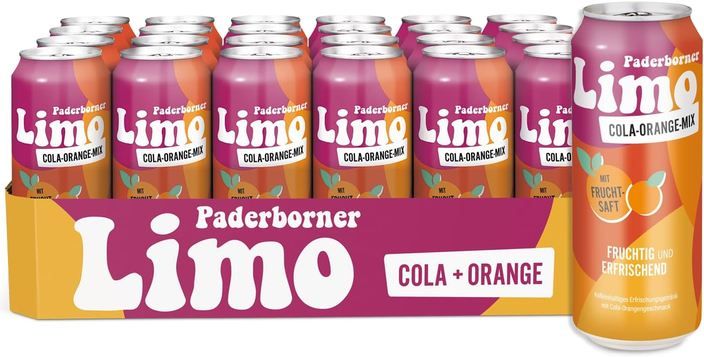 🍹 24er Pack Paderborner Limo Cola Mix ab 12€ (statt 19€)   0,50€ pro 0,5L Dose!
