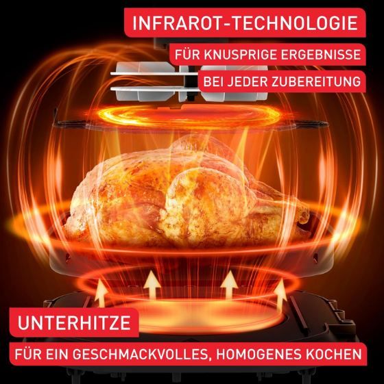 🍟 Tefal Easy Fry Infrared Heißluftfritteuse mit 7 Liter für 99,99€ (statt 150€)