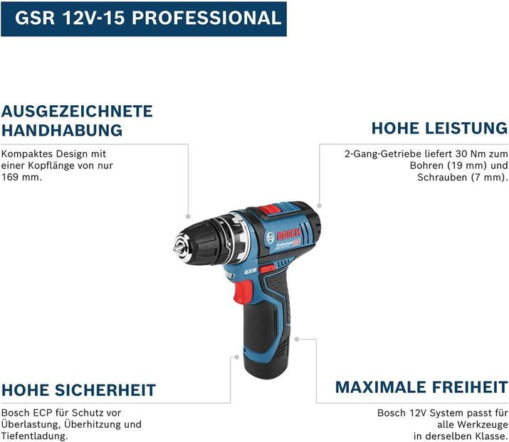 🪛 Bosch Pro GSR 12V-15 Akku Bohrschrauber Solo für 50€ (statt 57€) 🪛 Bosch Pro GSR 12V 15 Akku Bohrschrauber Solo für 50€ (statt 57€)