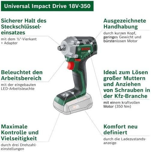 🧰 Bosch UniversalImpactDrive 18V-350 Akku-Drehschlagschrauber für 79,99€ (statt 101€) 🧰 Bosch UniversalImpactDrive 18V 350 Akku Drehschlagschrauber für 79,99€ (statt 101€)