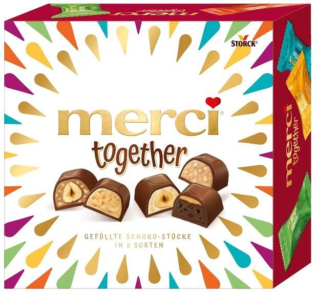 🍫 4 x merci together Pralinen in 5 Sorten für 8,85€ (statt 12€) 🍫 4 x merci together Pralinen in 5 Sorten für 8,85€ (statt 12€)