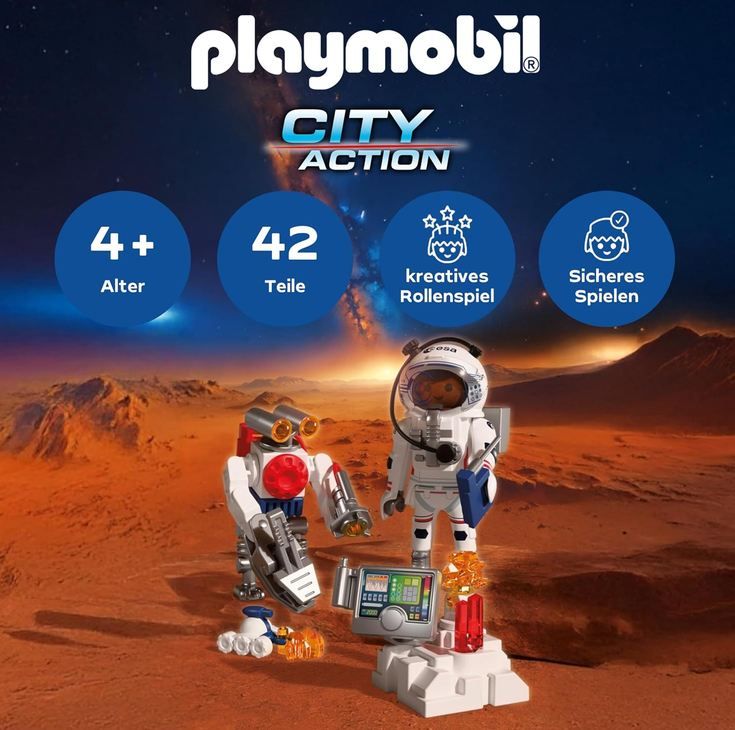 👨🏻🚀 Playmobil 72014 Space ESA Astronaut mit Roboter für 10€ (statt 15€) 👨🏻🚀 Playmobil 72014 Space ESA Astronaut mit Roboter für 10€ (statt 15€)