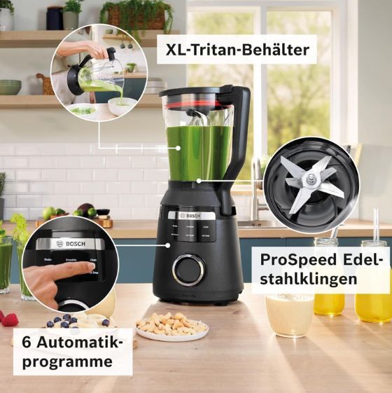 🍲 Bosch VitaPower Serie 6 Hochleistungsmixer mit 1.800W für 156,99€ (statt 178€) 🍲 Bosch VitaPower Serie 6 Hochleistungsmixer mit 1.800W für 156,99€ (statt 178€)