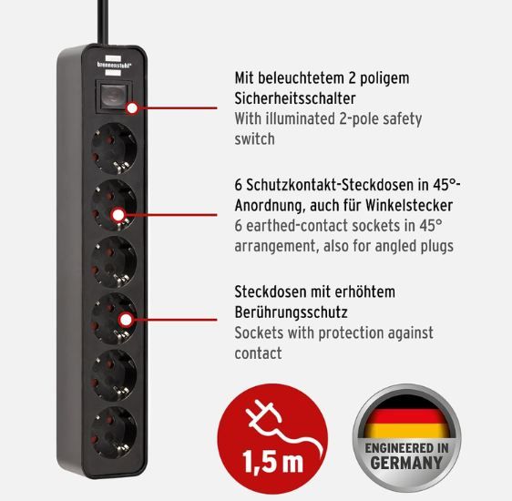 🔌 Brennenstuhl Ecolor 6-Fach Steckdosenleiste für 5,99€ (statt 10€) 🔌 Brennenstuhl Ecolor 6 Fach Steckdosenleiste für 5,99€ (statt 10€)