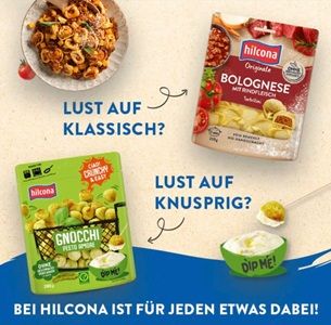 🥟 Hilcona Pasta Originale oder Hilcona Crunchy & Easy Gnocchi gratis ausprobieren