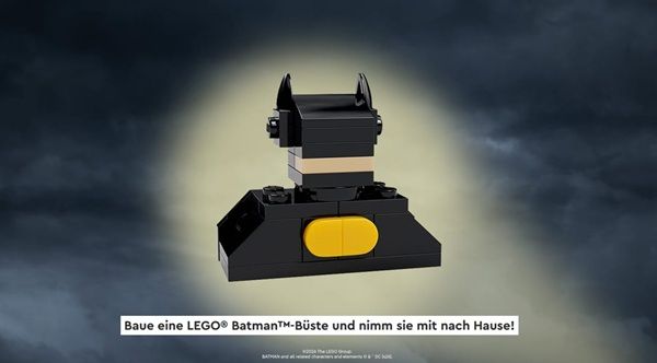 Gratis: LEGO Batman-Büste bei Bauaktion in LEGO Stores am 17.09. Gratis: LEGO Batman Büste bei Bauaktion in LEGO Stores am 17.09.