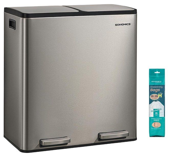 🗑️ SONGMICS Mülleimer 2 x 30L aus Edelstahl mit Softclose-Deckel für 66,99€ (statt 85€) 🗑️ SONGMICS Mülleimer 2 x 30L aus Edelstahl mit Softclose Deckel für 66,99€ (statt 85€)