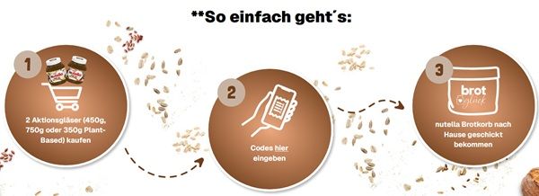 🥐 Mit dem Kauf von Nutella Brotkorb kostenlos abfassen 🥐 Mit dem Kauf von Nutella Brotkorb kostenlos abfassen