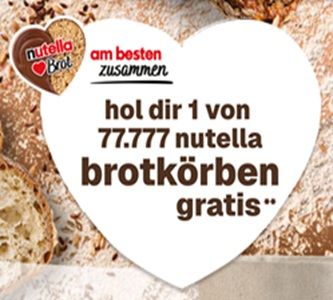 🥐 Mit dem Kauf von Nutella Brotkorb kostenlos abfassen