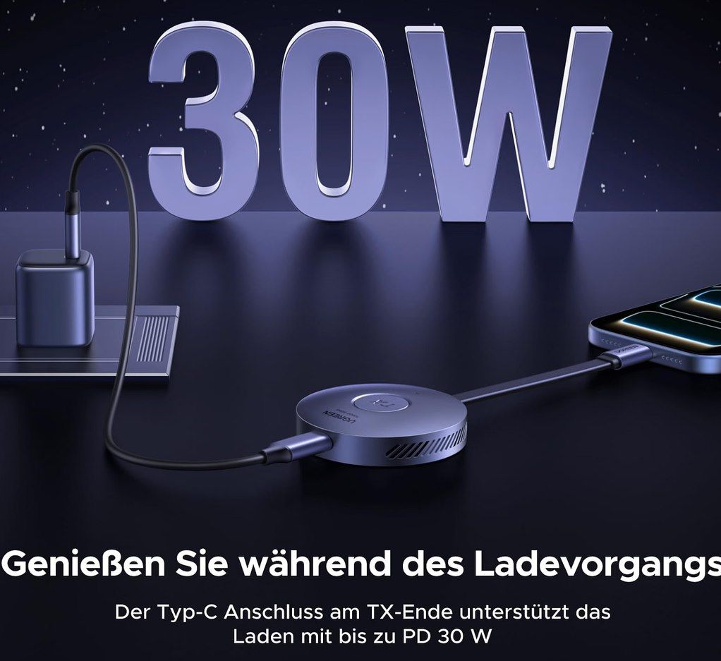 đ„ïž UGREEN kabelloser USB C Sender und HDMI EmpfĂ€nger fĂŒr 65,90⏠(statt 80âŹ) đ„ïž UGREEN kabelloser USB C Sender und HDMI EmpfĂ€nger fĂŒr 65,90⏠(statt 80âŹ)