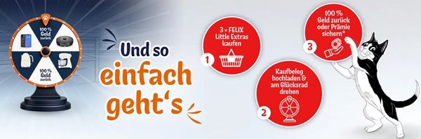 🐱 Purina: Dreh & Gewinn-Aktion mit FELIX Little Extras 🐱 Purina: Dreh & Gewinn Aktion mit FELIX Little Extras