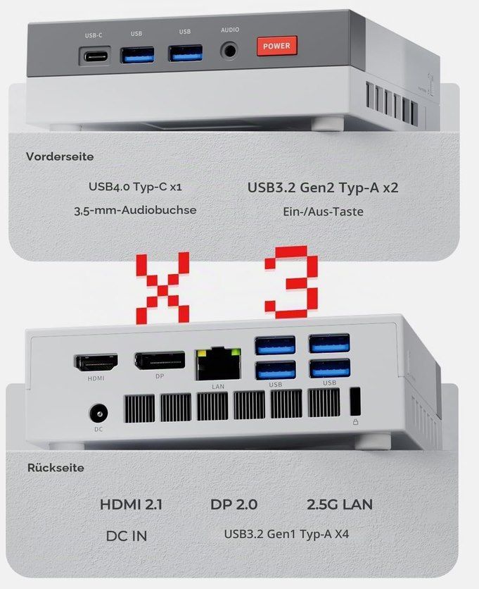 🖥️ ACEMAGIC Retro X3 Mini PC mit AMD Ryzen 7 H 255 + 16GB LPDDR5 für 479€ (statt 510€) 🖥️ ACEMAGIC Retro X3 Mini PC mit AMD Ryzen 7 H 255 + 16GB LPDDR5 für 479€ (statt 510€)