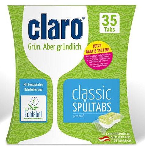 🍽️ Claro Geschirrspültabs gratis ausprobieren