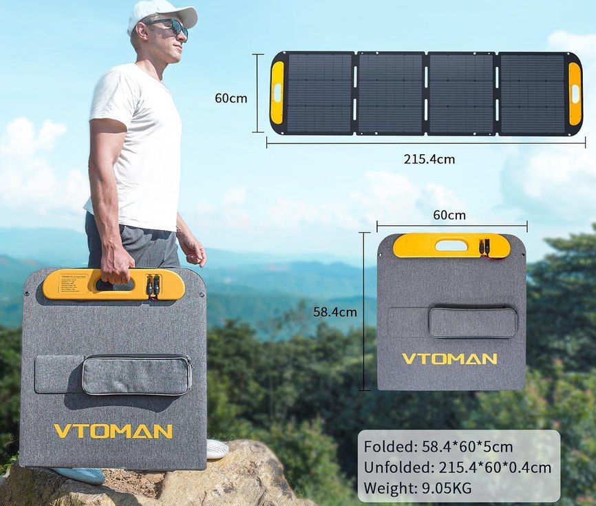 🌞 VTOMAN VS200 Pro 200W faltbares Solarpanel mit 25% Wirkungsgrad für 135,85€ (statt 194€) 🌞 VTOMAN VS200 Pro 200W faltbares Solarpanel mit 25% Wirkungsgrad für 135,85€ (statt 194€)