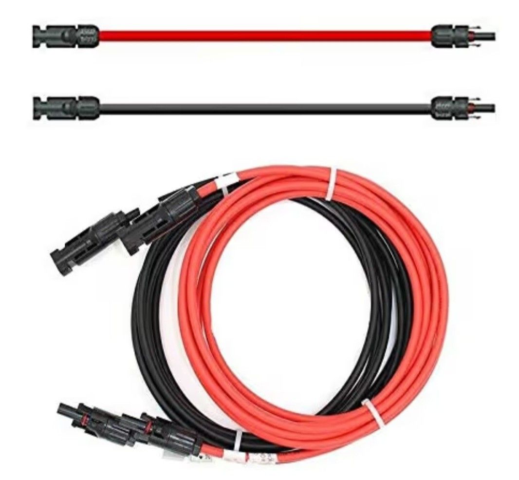 SOLARTRONICS Solarkabel 4mm² 5m mit Solarstecker, beidseitig, Rot/Schwarz SOLARTRONICS Solarkabel 4mm² 5m mit Solarstecker, beidseitig, Rot/Schwarz