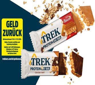 TREK Protein Oat Bars-Riegel gratis ausprobieren