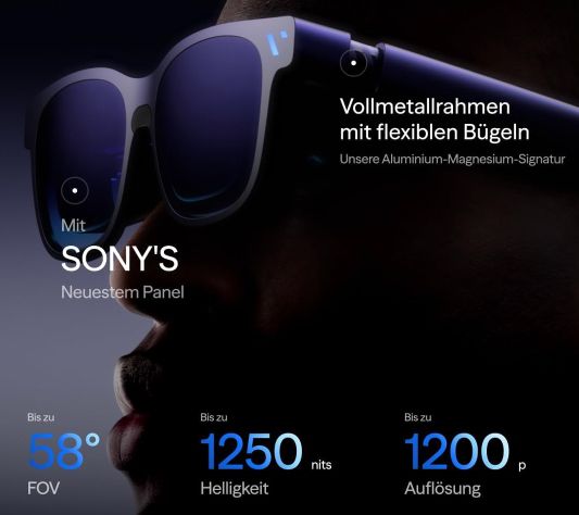 👓 VITURE Beast XR Brille mit 74″, 58° FOV + 1250 Nits für 549€ (statt 577€)