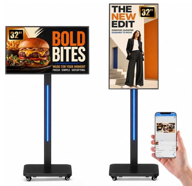 👋 JASZDOT 32 Zoll Digitaler Kundenstopper mit App-Steuerung für 449,50€ (statt 899€) 👋 JASZDOT 32 Zoll Digitaler Kundenstopper mit App Steuerung für 449,50€ (statt 899€)