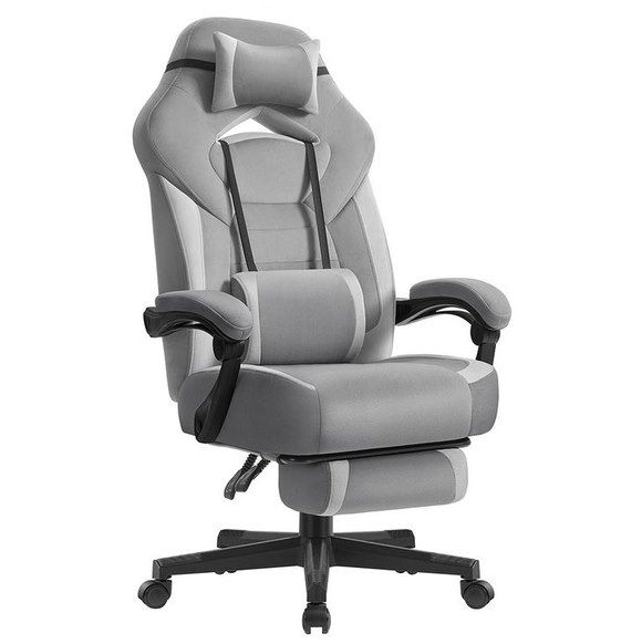 💺 SONGMICS Gamingstuhl aus Samtstoff mit Fuß- & Kopfstütze für 88,99€ (statt 130€)