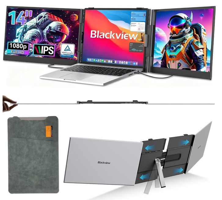 🖥️ Blackview DCM6 14 Zoll Dual-Monitor Display Erweiterung für 175€ (statt 217€)