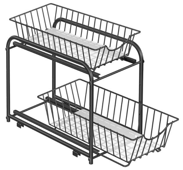 🧂 SONGMICS Schrankorganizer mit 2 Ebenen & Metallkörben für 14,24€ (statt 19€)
