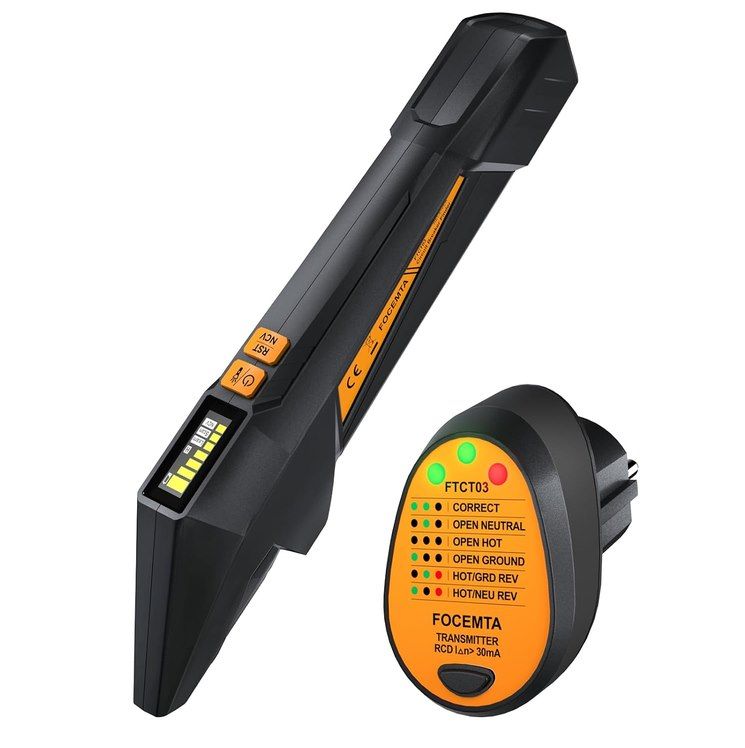 ⚡️ focemta Sicherungsfinder, Steckdosentester & NCV Spannungsprüfer für 41,99€ (statt 60€)