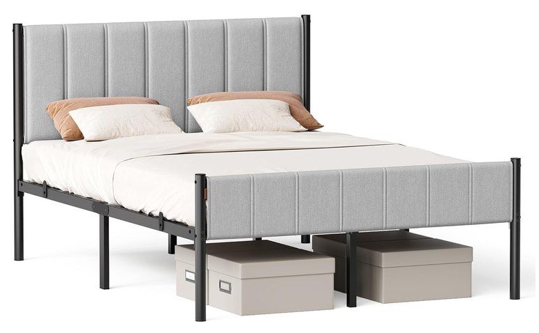 🛏️ VASAGLE Bettgestell aus Stahl (140 x 200) mit gepolstertem Kopfteil für 58,99€ (statt 68€) 🛏️ VASAGLE Bettgestell aus Stahl (140 x 200) mit gepolstertem Kopfteil für 58,99€ (statt 68€)